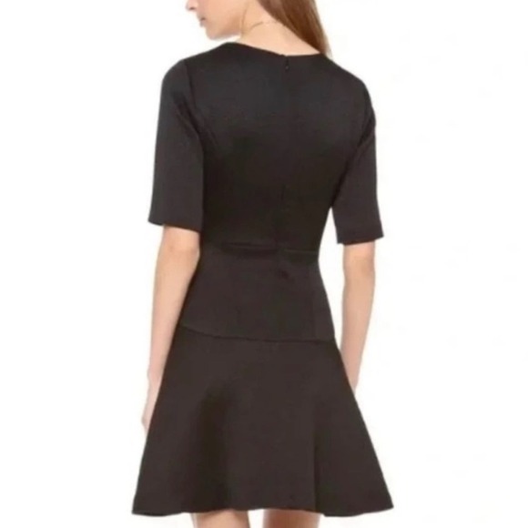 Club Monaco Regan Scuba Fit & Flare Mini Dress in Black Size 2 $198.50 - Picture 2 of 9